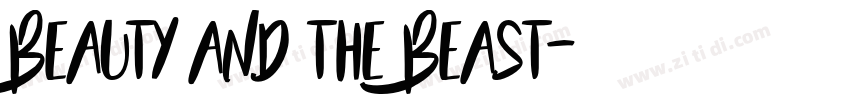 Beauty and the Beast字体转换